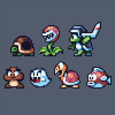 Super Mario Bros 3 enemies!#pixelart #pixelarts #pixelartist #pixelartapp #pixelart #pixel # ...