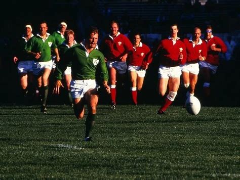 Irelands Paul Dean chases the ball during the 1987 World