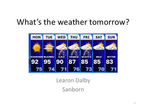 Whats the weather tomorrow