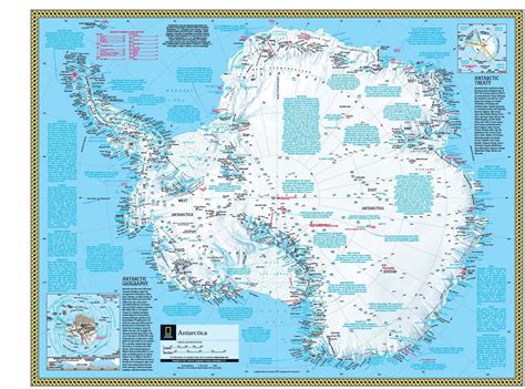 Antarctica Wall Map by National Geographic - MapSales