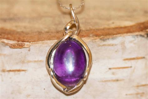 Amethyst pendant. Amethyst Pendant in Sterling Silver setting. Amethyst. Contemporary jewelry ...