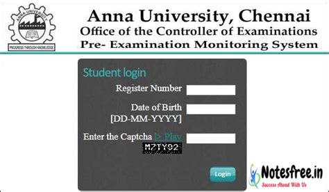 How to Download Anna University Published Results – Notesfree.in