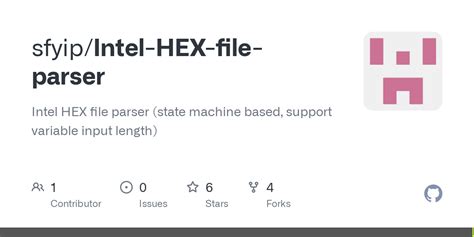 GitHub - sfyip/Intel-HEX-file-parser: Intel HEX file parser (state machine based, support ...