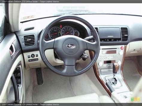 Taupe Leather Interior Photo for the 2007 Subaru Outback 2.5i Limited ...