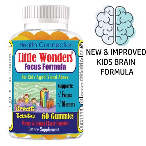 Little Wonders Kids Brain Health supplements Supplement, Brain Vitamins ...