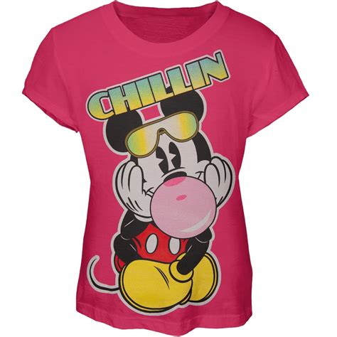 Mickey Mouse - Mickey Mouse - Chillin Girls Youth T-Shirt - Youth Large ...