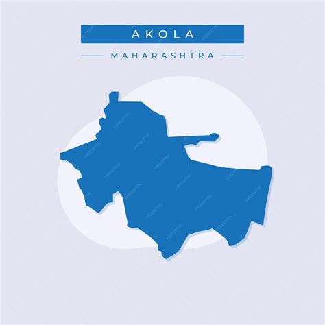 Premium Vector | Map of Akola city map vector illustration vector of Akola city Map India city