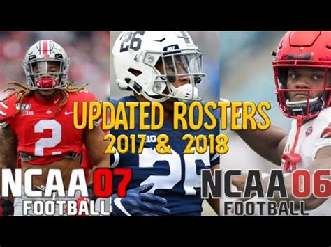 HOW TO UPDATE NCAA Football 06 Rosters to 2017-2018 Season 2018-2019 Season (PS2) - YouTube