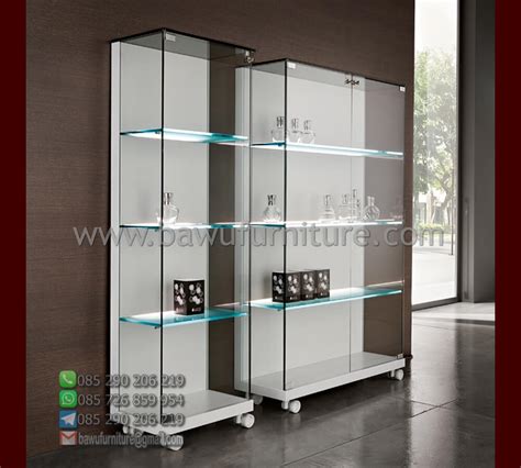 Lemari Hias Kaca Model Minimalis Modern Terbaru Murah | Bawu Furniture