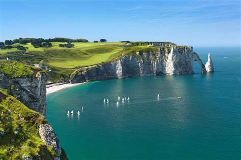 Etretat. Alta Normandia, França | Étretat, Plage française, Falaise etretat