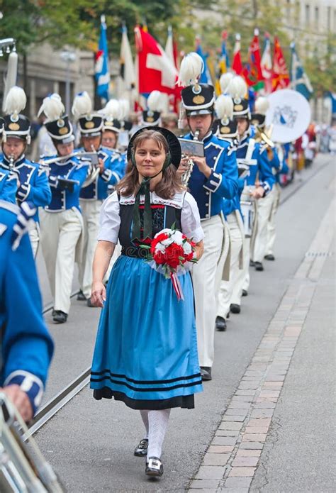 Swiss National Day Parade In Zurich Editorial Stock Image - Image: 25420429