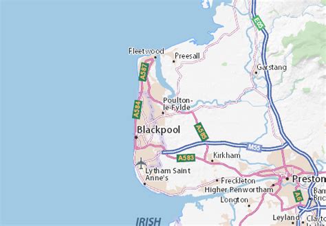 MICHELIN Poulton-le-Fylde map - ViaMichelin