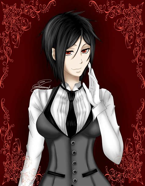 Female version of Sebastian Michaelis | Sebastian michaelis, Black butler anime, Black butler