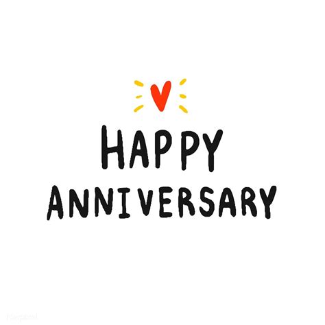 Happy Anniversary typography in black | free image by rawpixel.com ...