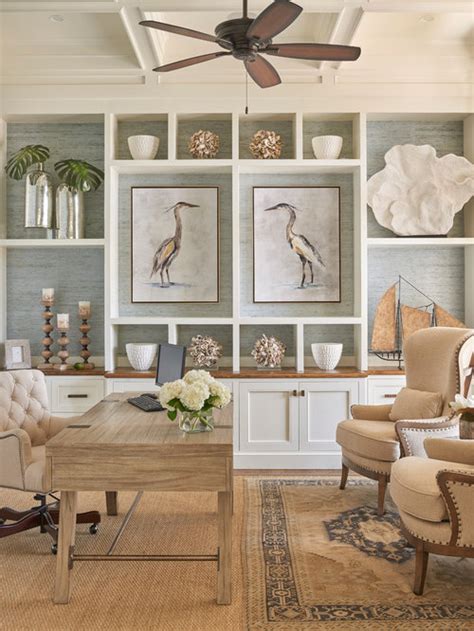 Best 30 Beach Style Home Office Ideas & Decoration Pictures | Houzz