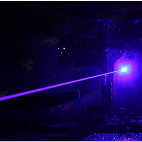 50mW Purple Beam 6 in 1 Laser Pointer Bright 405nm Blue-Violet Starry ...