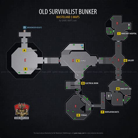 Old Survivalist Bunker Map with Walkthrough - Wasteland 3