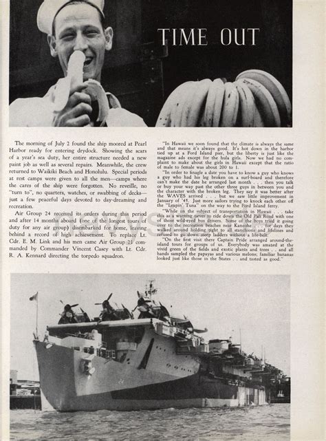 USS Belleau Wood (CVL 24) World War II Cruise Book 1943-46 - History