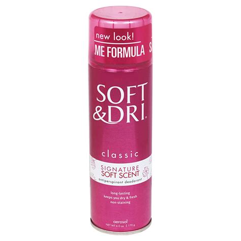 Amazon.com : Soft & Dri Aerosol Antiperspirant Deodorant, Soft Scent 6 oz (Pack of 3) : Beauty