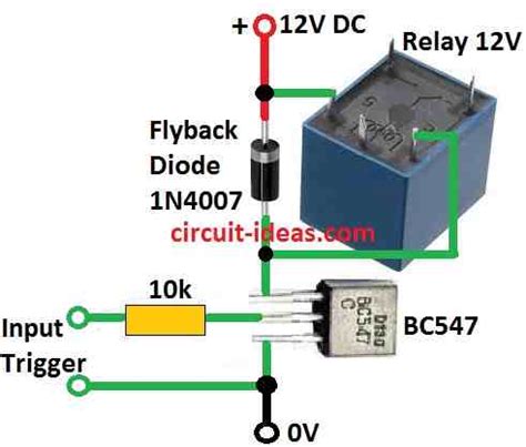 Simple Transistor Relay Driver Circuit - Circuit Ideas for You