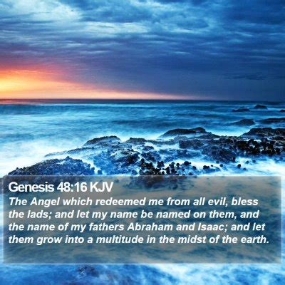 Genesis 48 Scripture Images - Genesis Chapter 48 KJV Bible Verse Pictures