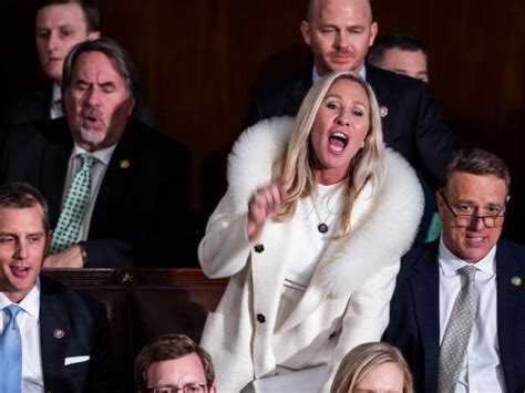 Marjorie Taylor Greene mocked for dressing ‘like Cruella de Vil’ at State of the Union