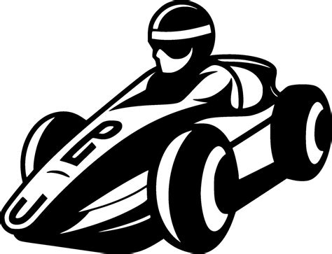 Racing, Black and White Vector illustration 30763893 Vector Art at Vecteezy