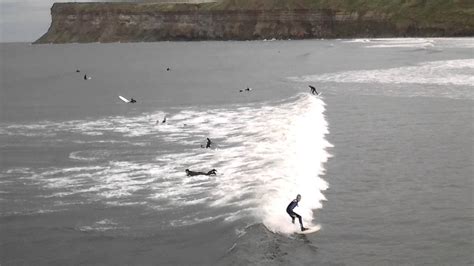 Surfing in Saltburn-By-The-Sea, UK - YouTube