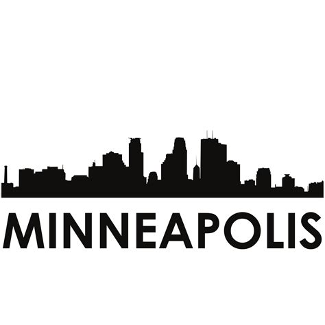 Minneapolis Skyline Minneapolis SVG Silhouette Svg Dxf Pdf - Etsy