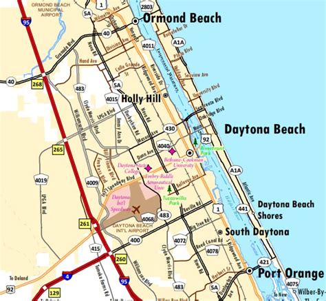 Map Of Daytona Beach Florida - Maping Resources