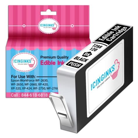 Vivid Black Edible Ink Cartridge for Epson T288120 | Icinginks