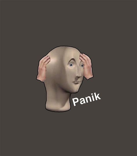 Panik Kalm Meme Man Panic Digital Art by Jip Charlei - Pixels