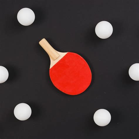 Free Photo | Modern ping pong equipment composition