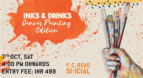 INKS & DRINKS: Canvas Painting Workshop by TherapARTic || F.C Road SOCIAL