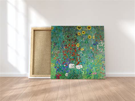 Gustav Klimt Farm Garden With Sunflowers Printable Artwork - Etsy