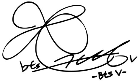 Image: BTS' V Signature