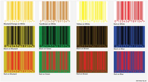 Barcode Colour Guide - Barcode Savers Malaysia