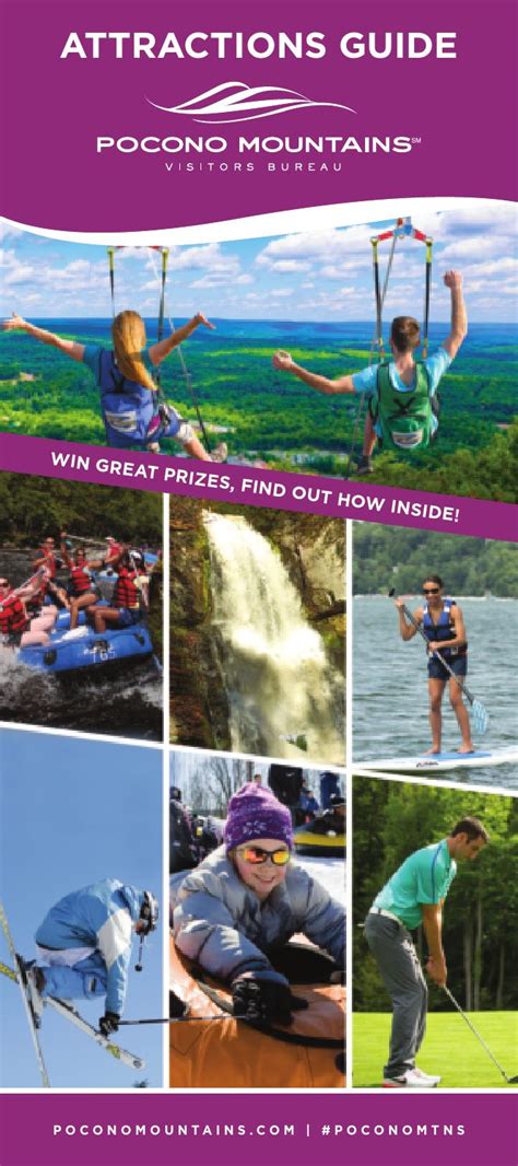 2016 Pocono Mountains Attractions Guide & Map by Pocono Mountains ...