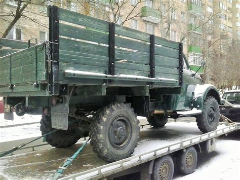 Spotted...cars in Moscow: GAZ-63 on a Trailer