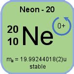 Neon-20 - isotopic data and properties