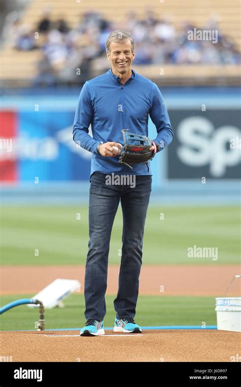 John Thune U.S. Senator from South Dakota throws out the 1st pitch before the game. The Colorado ...