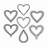 Drawings Of Hearts With Chains sketch template