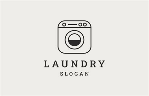 Premium Vector | Laundry logo template vector illustration design