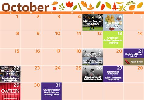 October Events at the UW - The Whole U