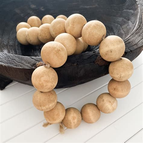 LARGE WALNUT WOODEN BEADS – Hunter & Co.