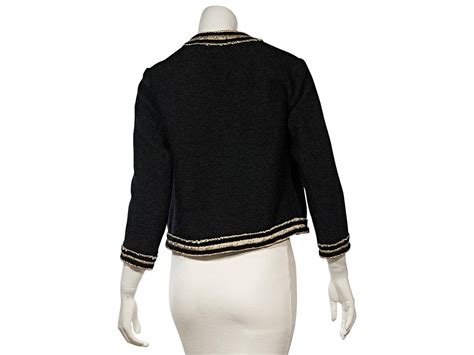 Black Vintage Chanel Jacket at 1stdibs