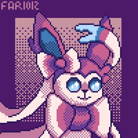 Sylveon pixel art by far1012 on DeviantArt