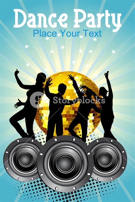 Abstract Dance Party Background Royalty-Free Stock Image - Storyblocks