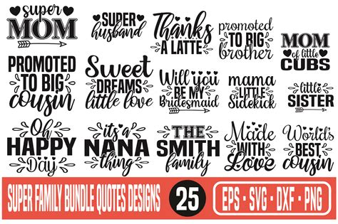 Super Family Bundle Quotes Designs Graphic by G.M GRAPHICS DESICN · Creative Fabrica