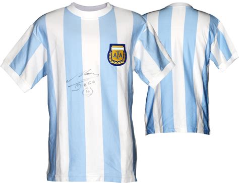 Authentic Autographed Soccer Jerseys - Framed Diego Maradona Argentina ...